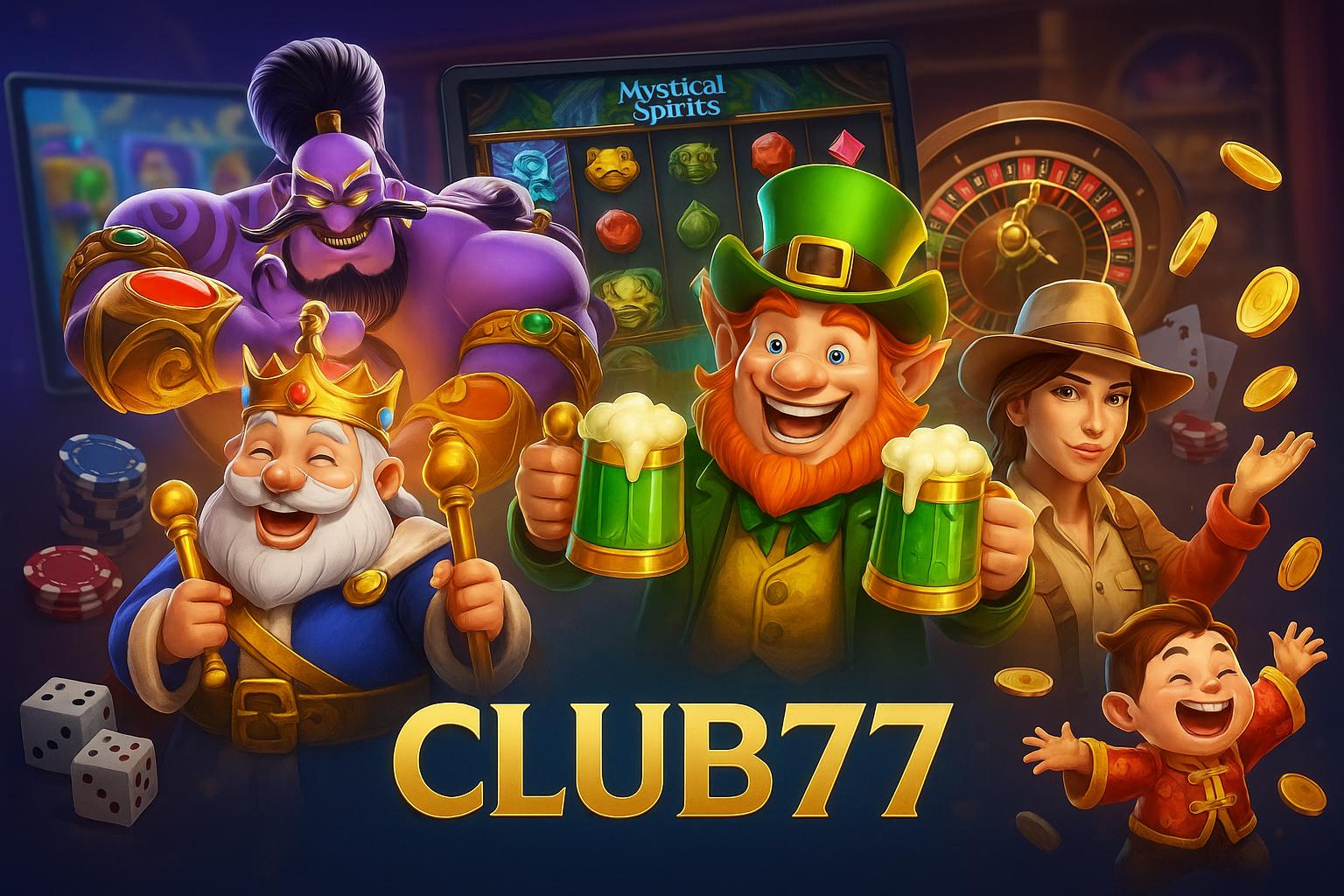 Jogos de cassino online inovadores e emocionantes na CLUB77