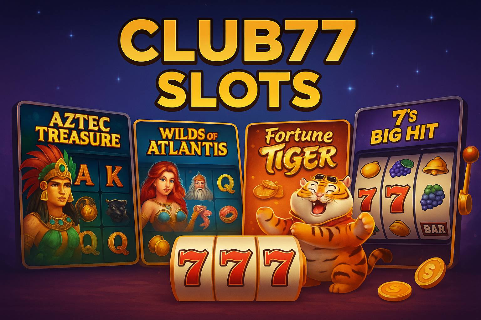 Explore o mundo das slot machines no CLUB77 Casino